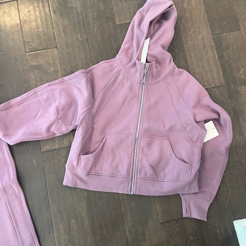 Lululemon Scuba oversized full zip hoodie lavender NWT